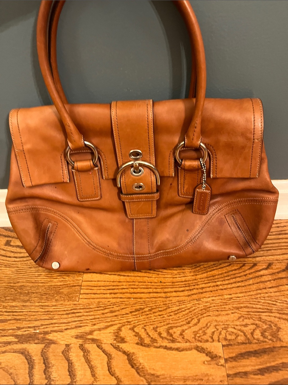 Vintage Y2k 2000s Coach Soho Leather Satchel Handbag F08A11